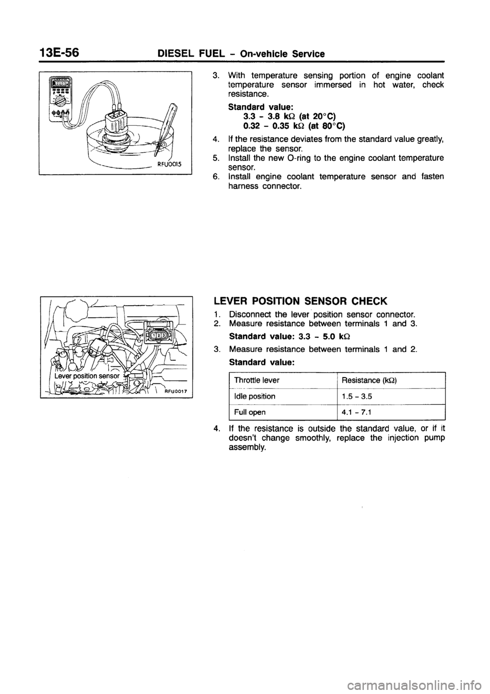 MITSUBISHI CARISMA 1997  Workshop Manual 