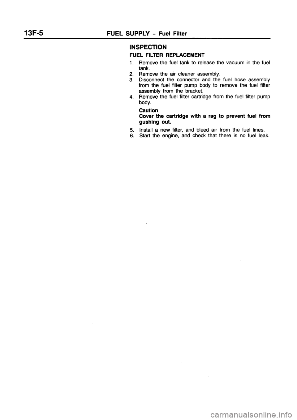 MITSUBISHI CARISMA 1997  Workshop Manual 