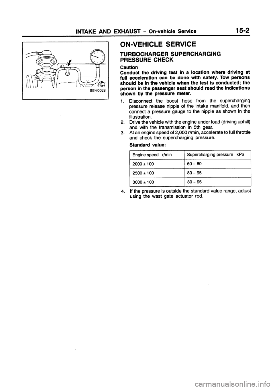 MITSUBISHI CARISMA 1997  Workshop Manual 