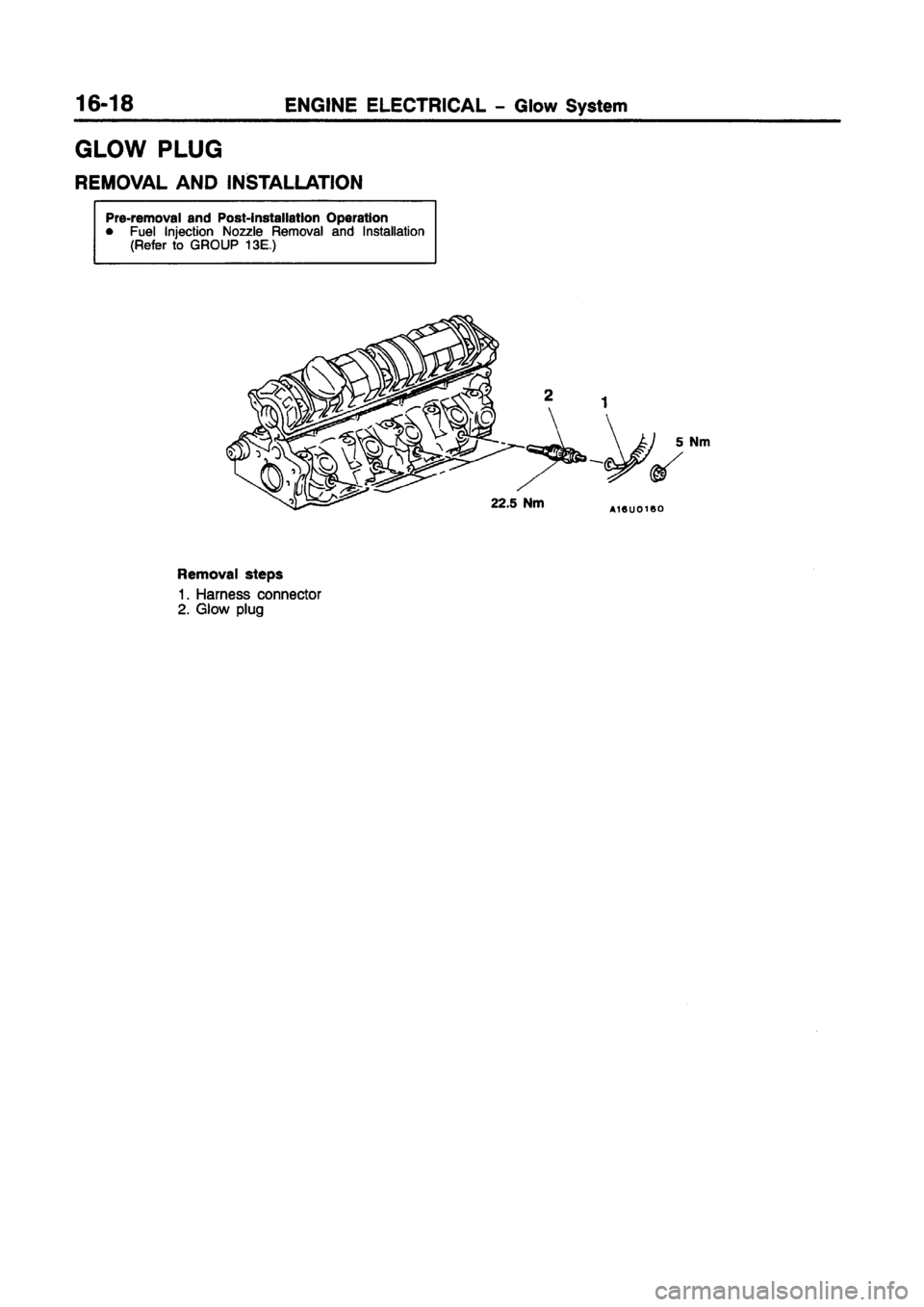 MITSUBISHI CARISMA 1997  Workshop Manual 
