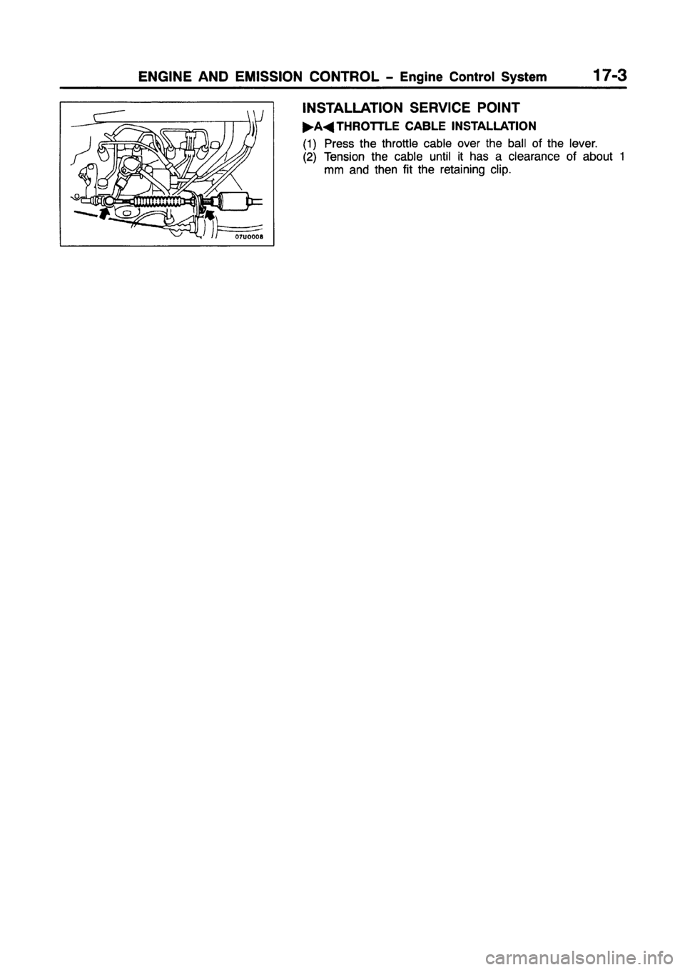 MITSUBISHI CARISMA 1997  Workshop Manual 