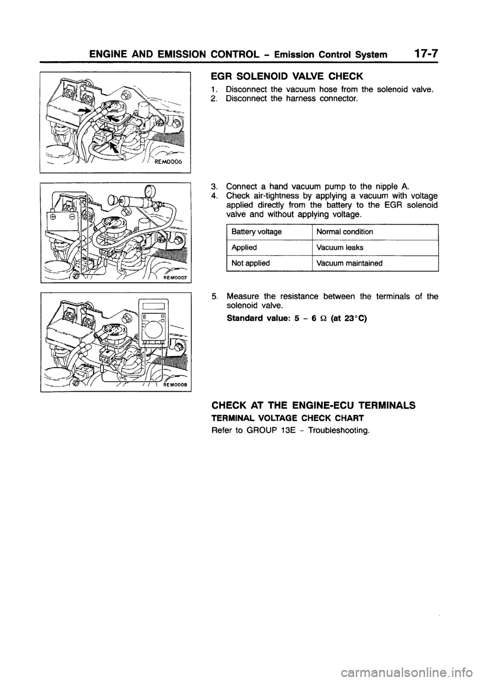 MITSUBISHI CARISMA 1997  Workshop Manual 