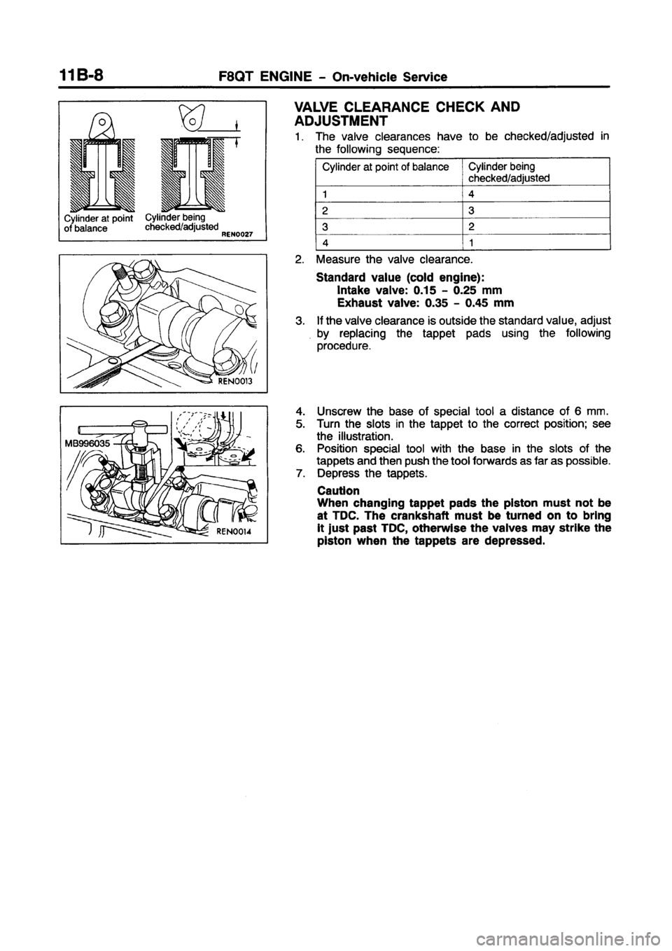MITSUBISHI CARISMA 1997  Workshop Manual 