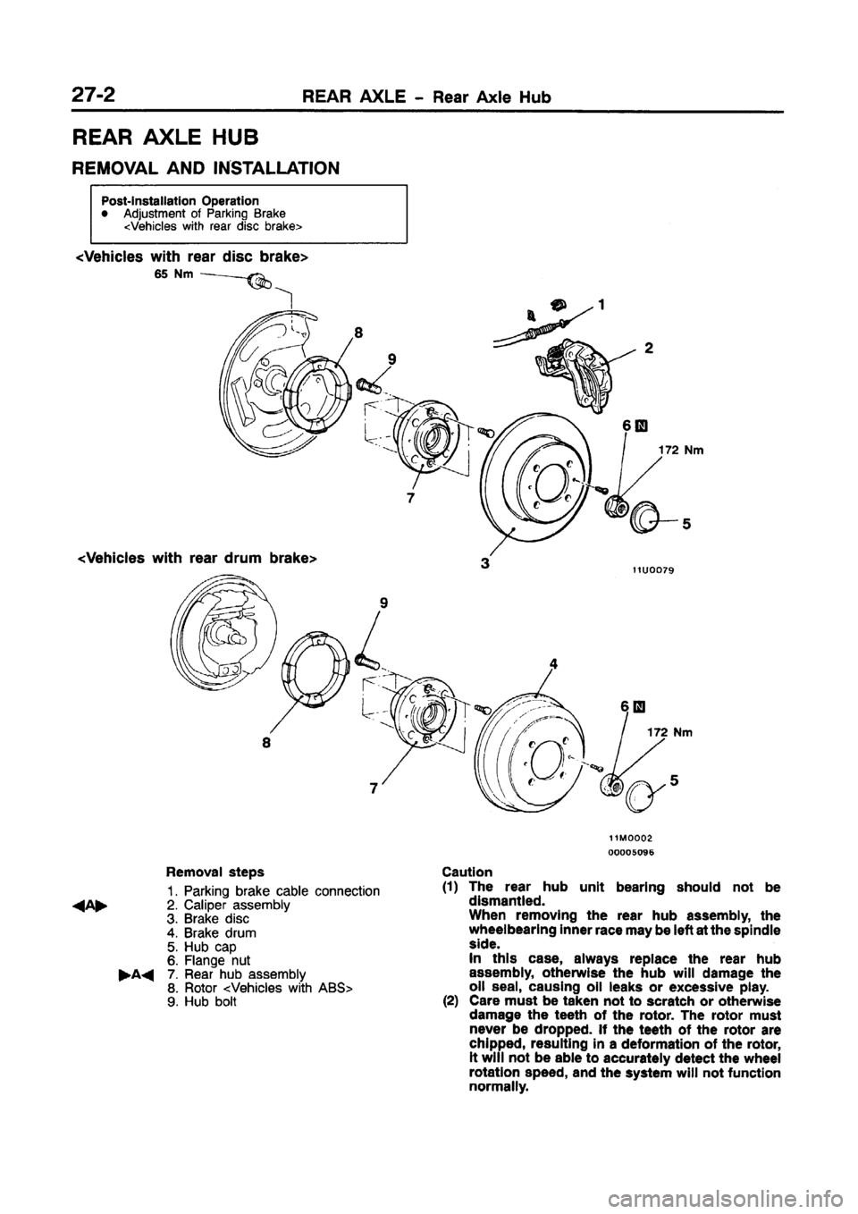 MITSUBISHI CARISMA 1997  Workshop Manual 