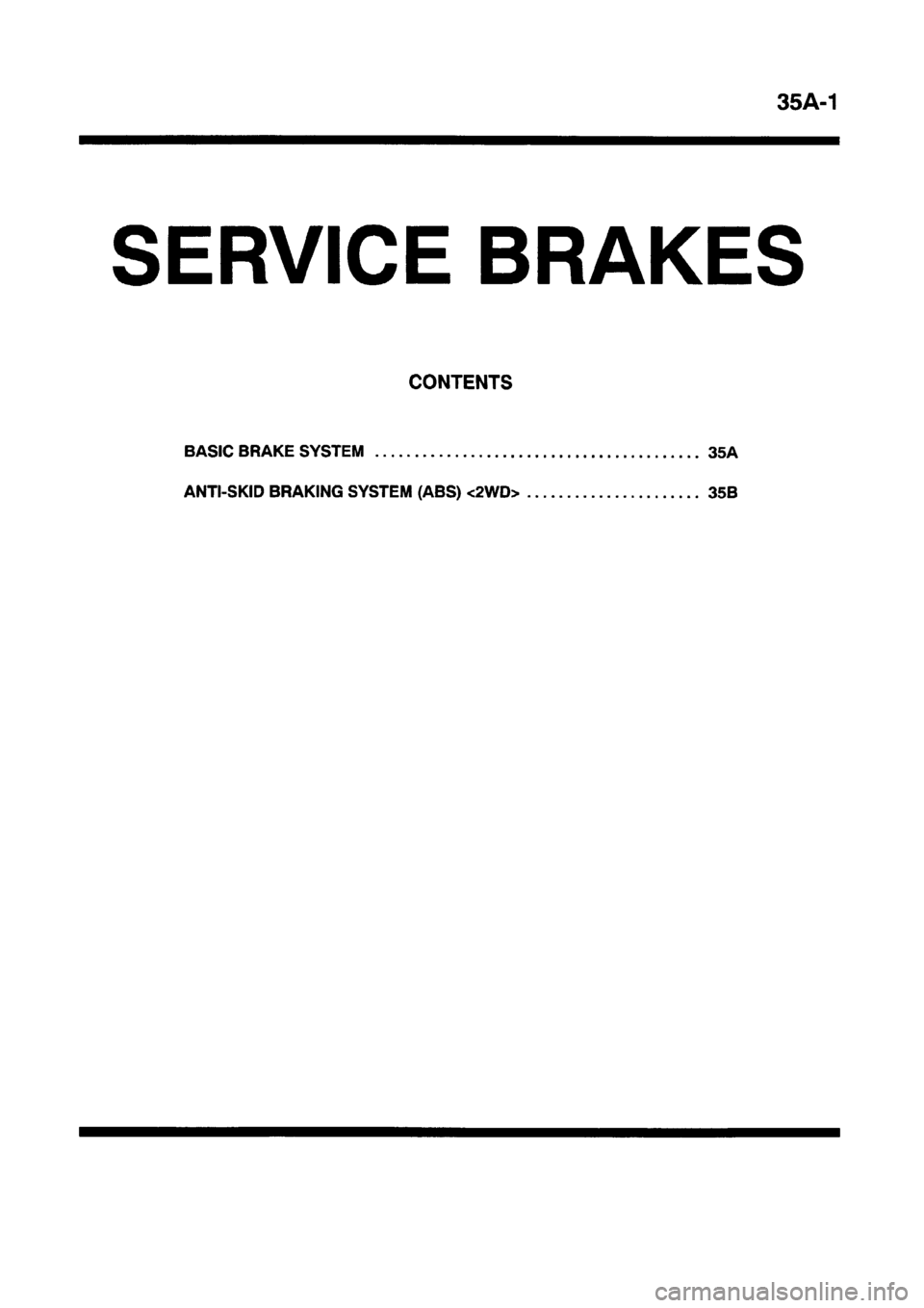 MITSUBISHI CARISMA 1997  Workshop Manual 