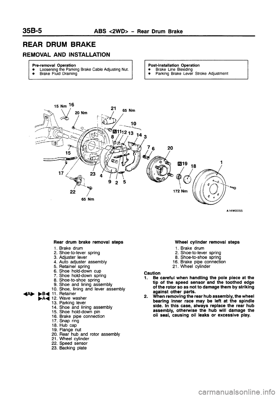 MITSUBISHI CARISMA 1997  Workshop Manual 