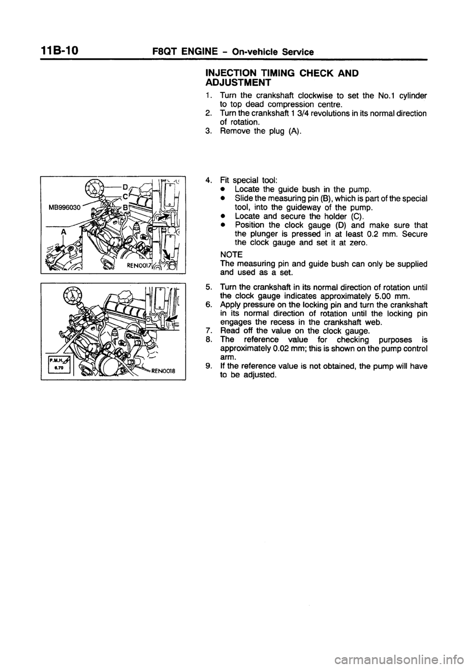MITSUBISHI CARISMA 1997  Workshop Manual 