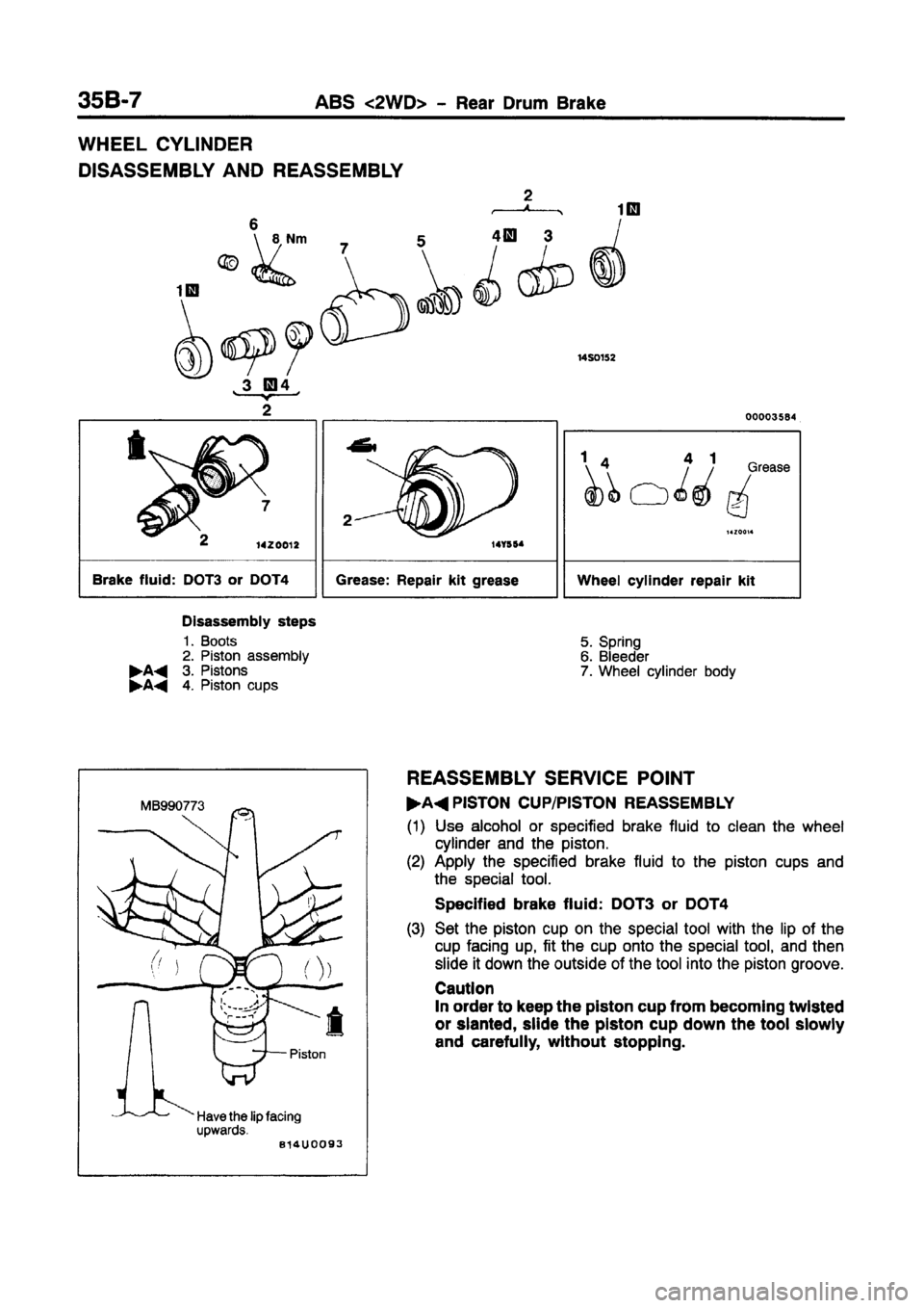 MITSUBISHI CARISMA 1997  Workshop Manual 