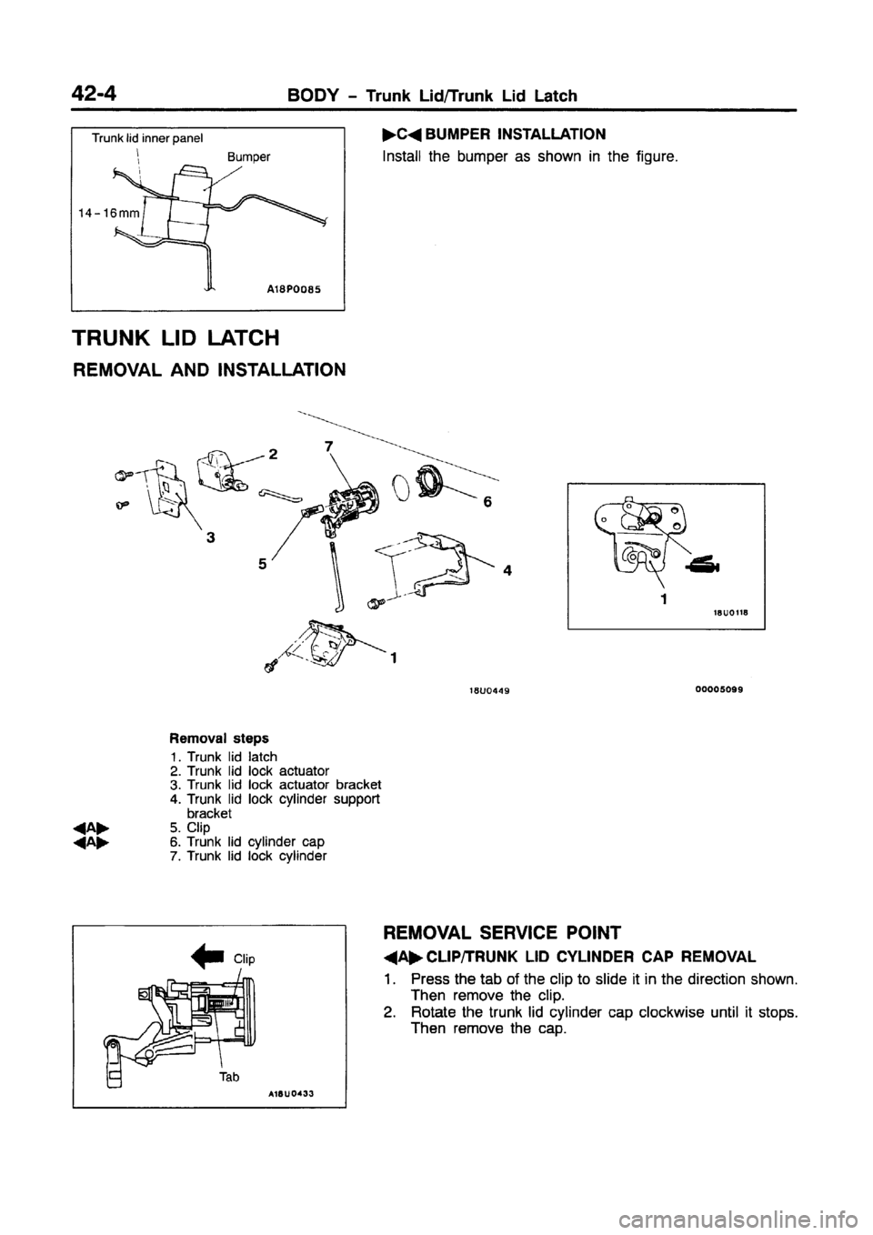 MITSUBISHI CARISMA 1997  Workshop Manual 
