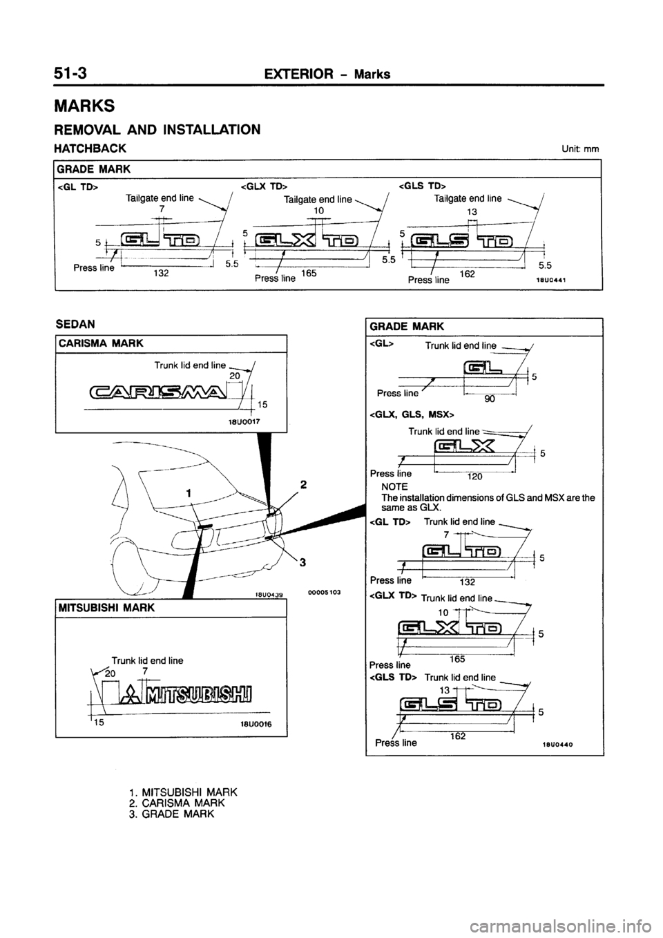 MITSUBISHI CARISMA 1997  Workshop Manual 