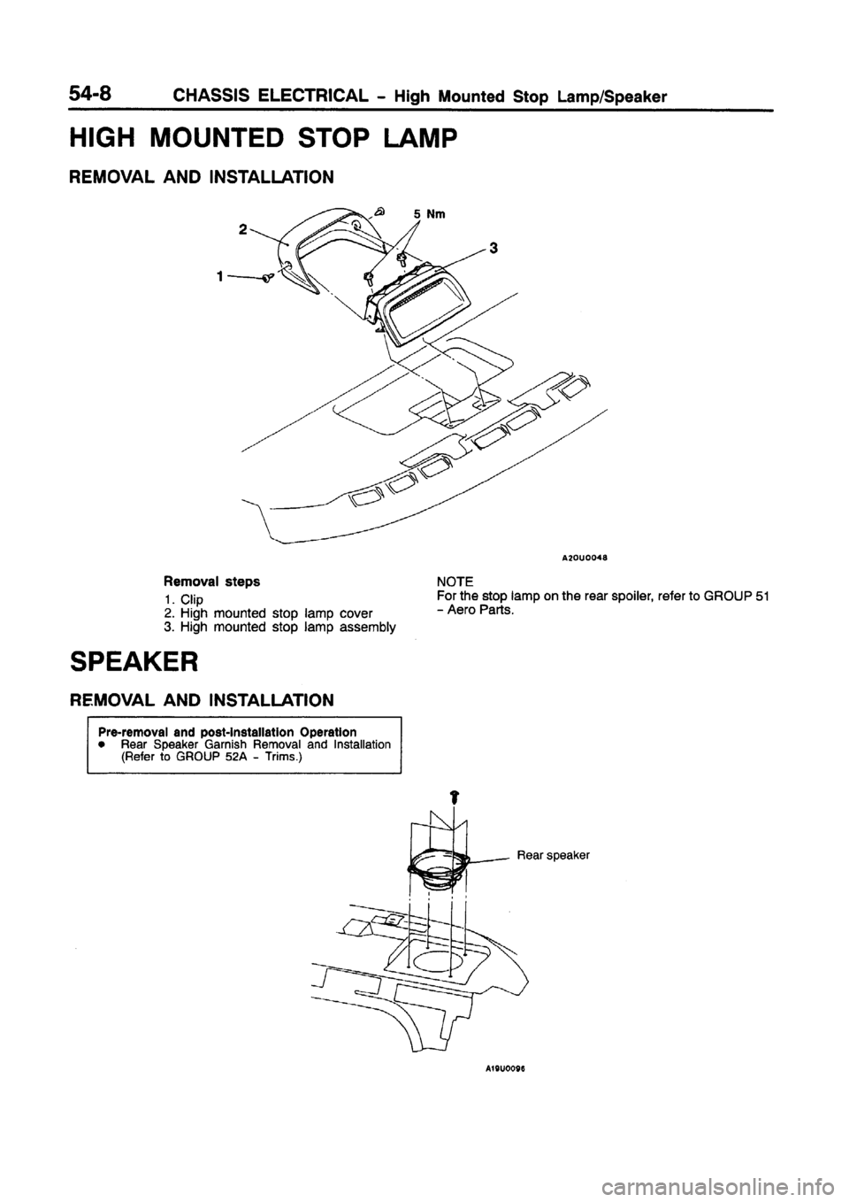 MITSUBISHI CARISMA 1997  Workshop Manual 
