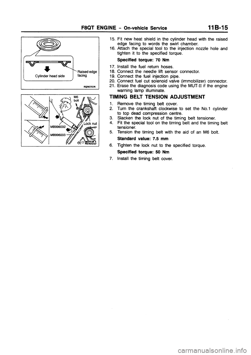 MITSUBISHI CARISMA 1997  Workshop Manual 