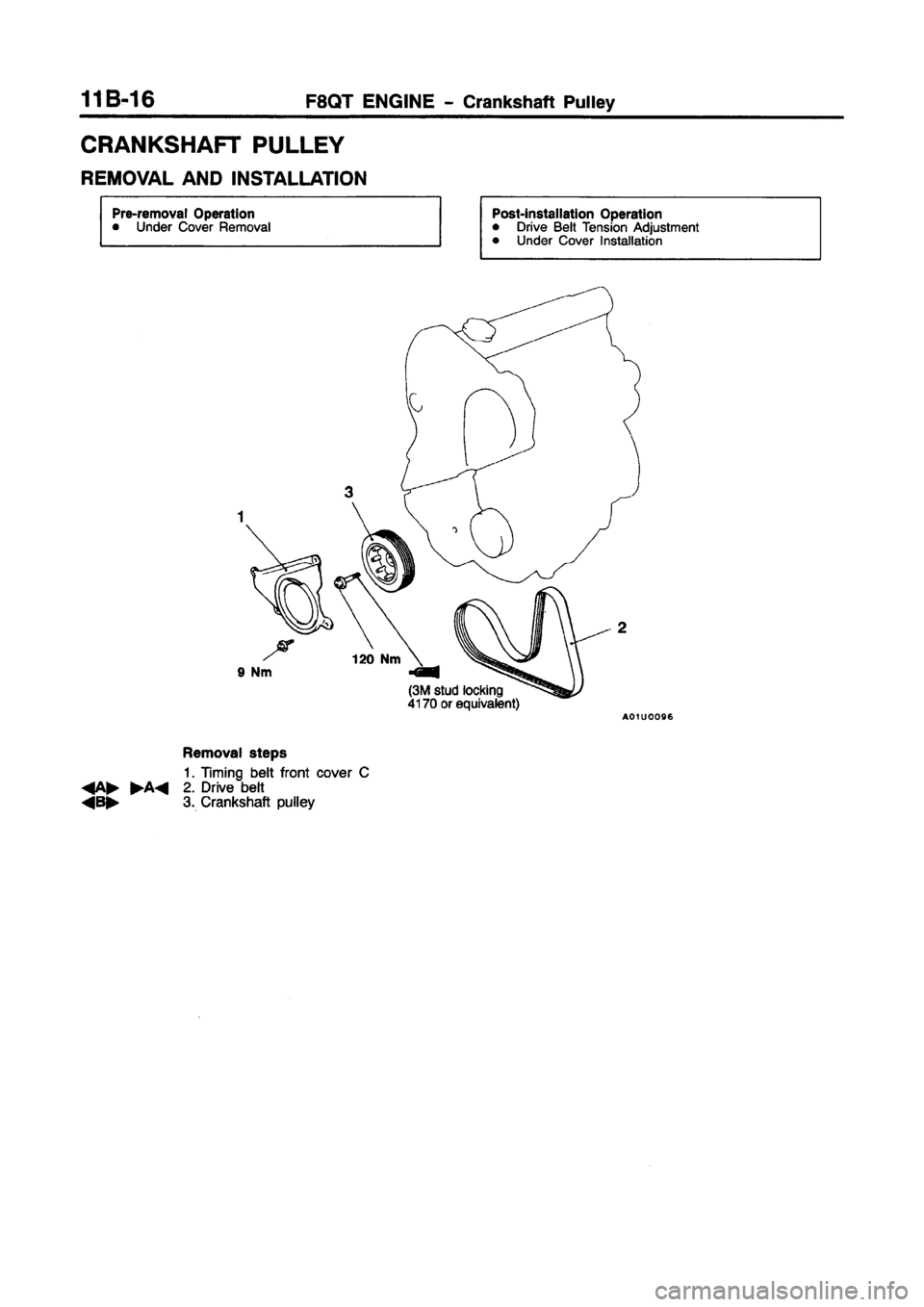 MITSUBISHI CARISMA 1997  Workshop Manual 