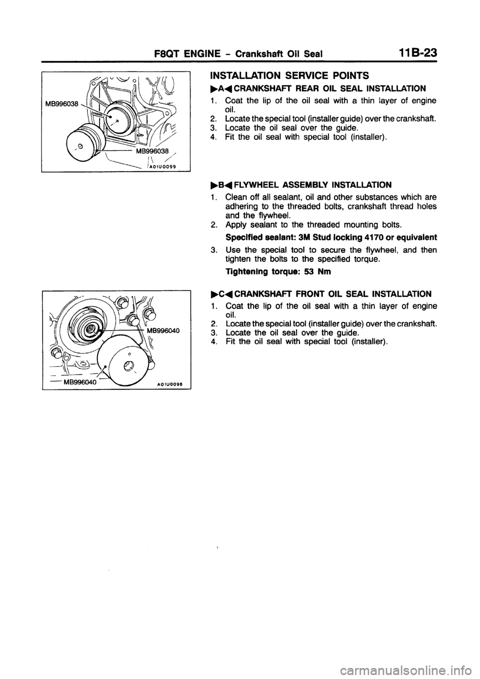 MITSUBISHI CARISMA 1997  Workshop Manual 