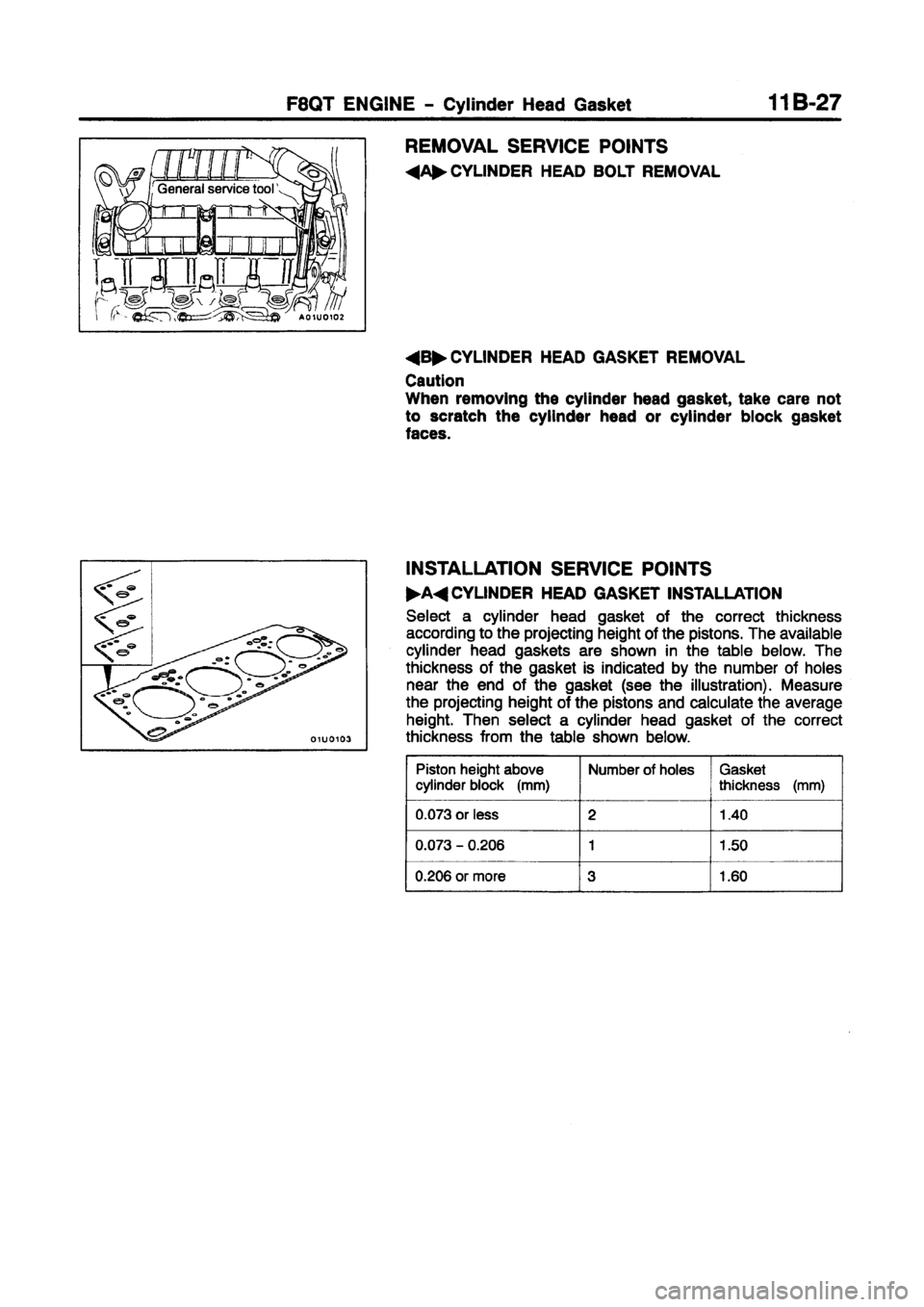 MITSUBISHI CARISMA 1997  Workshop Manual 
