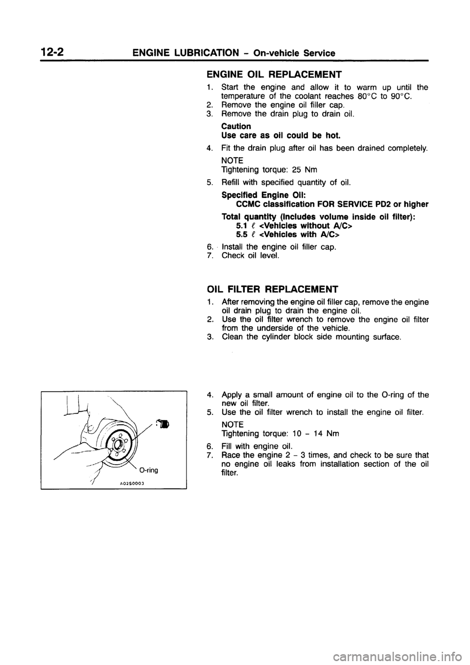 MITSUBISHI CARISMA 1997  Workshop Manual 