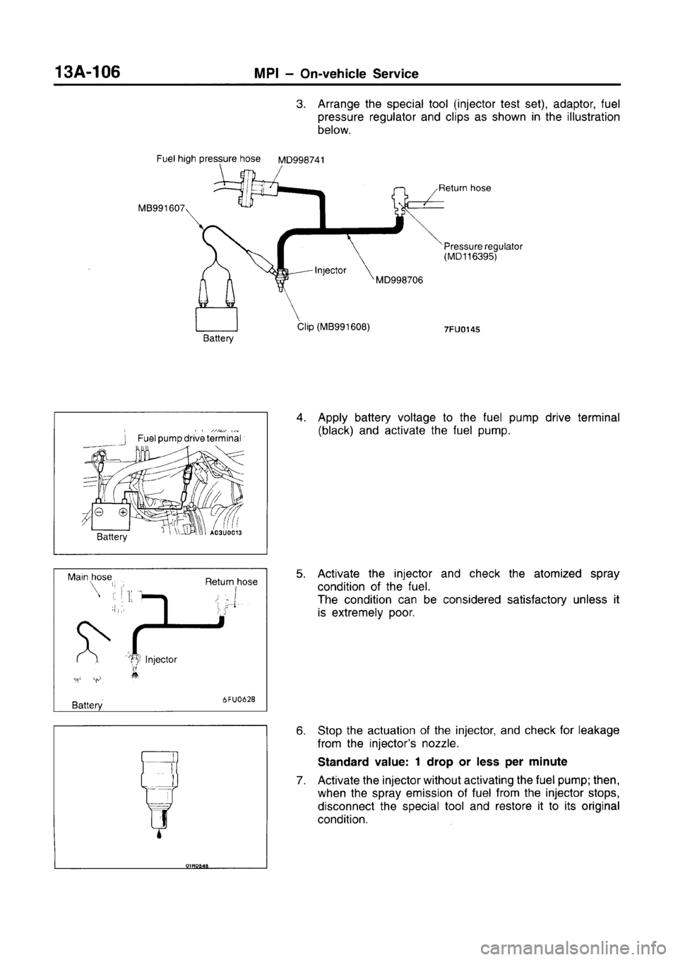 MITSUBISHI CARISMA 1996  Workshop Manual 