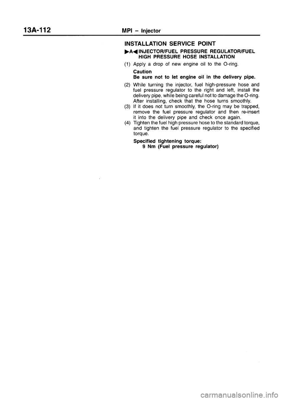 MITSUBISHI CARISMA 1996  Workshop Manual 