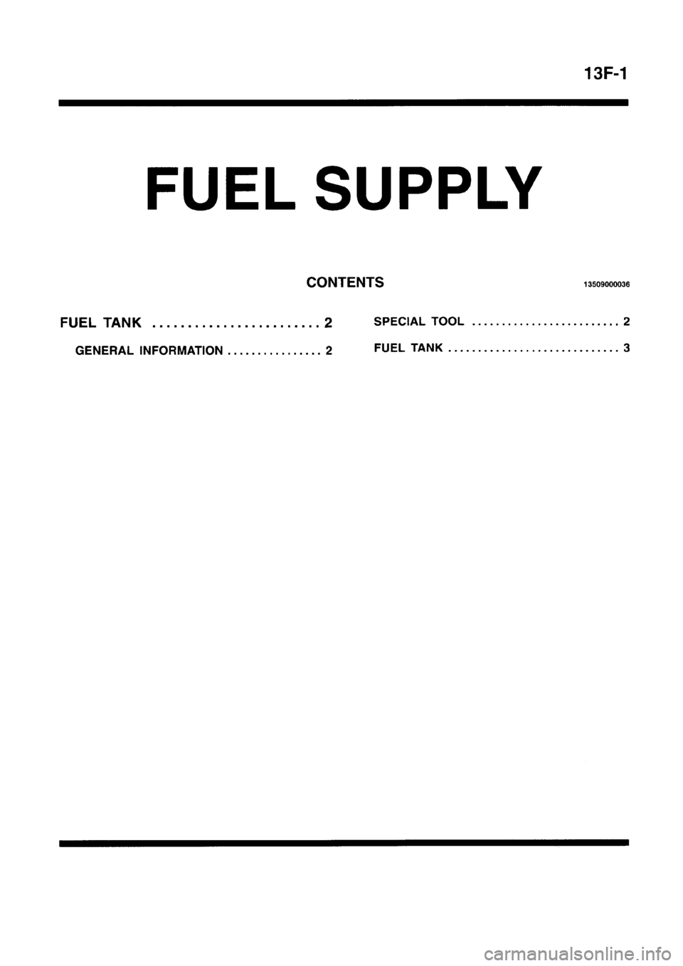 MITSUBISHI CARISMA 1996  Workshop Manual 