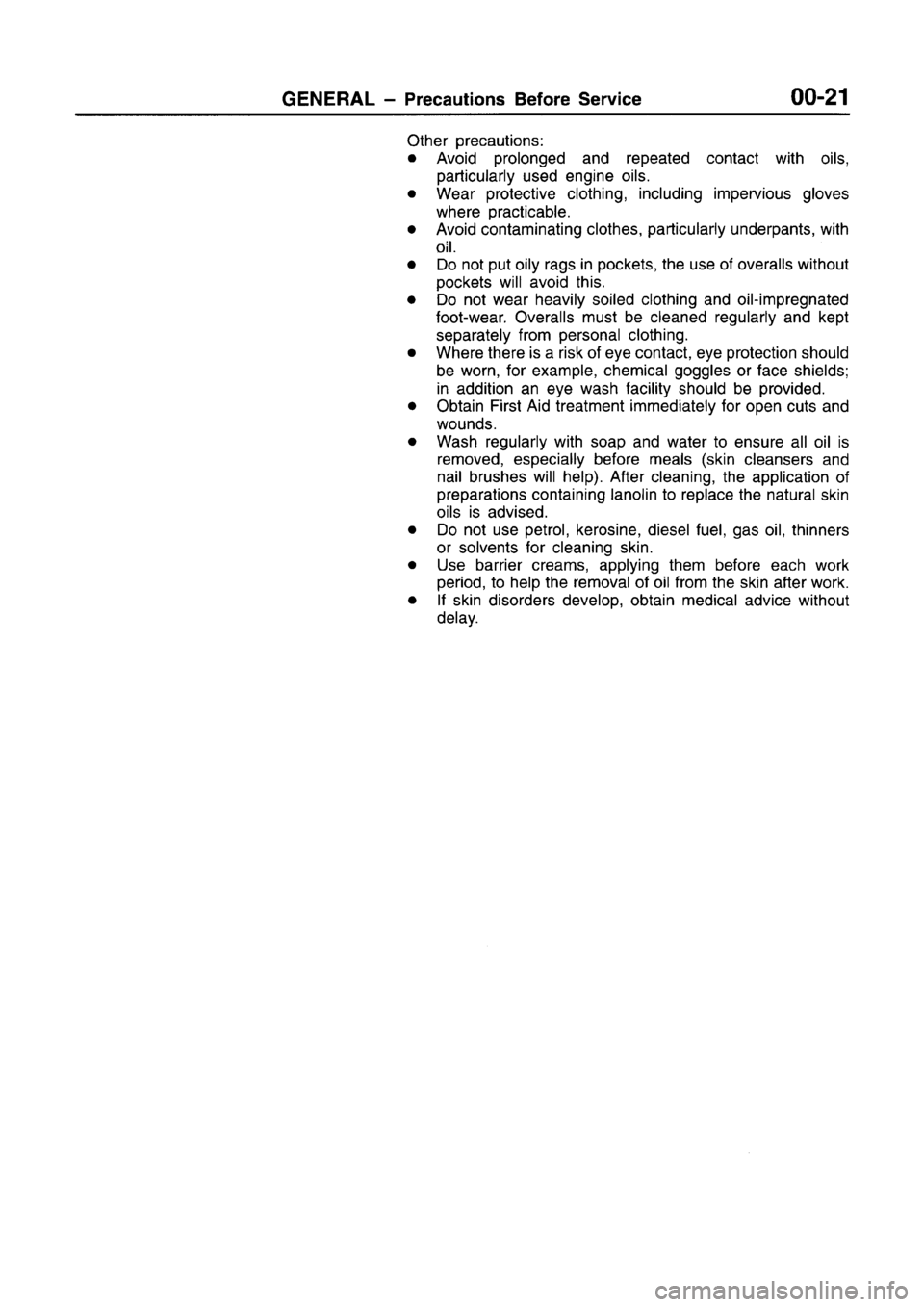 MITSUBISHI CARISMA 1996  Workshop Manual 