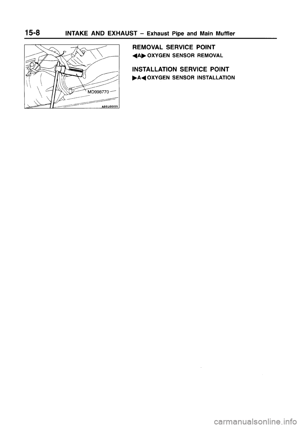 MITSUBISHI CARISMA 1996  Workshop Manual 