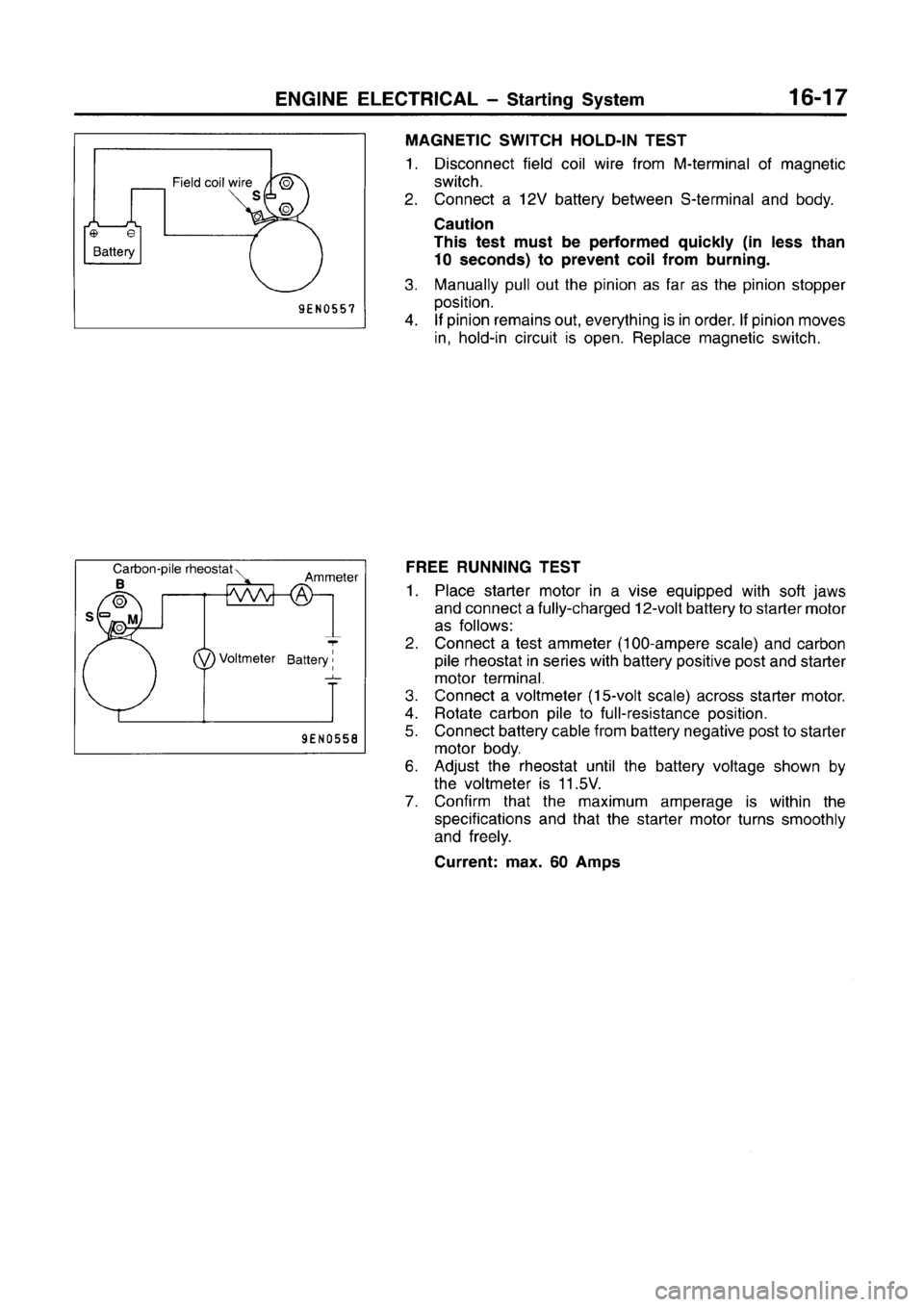 MITSUBISHI CARISMA 1996  Workshop Manual 