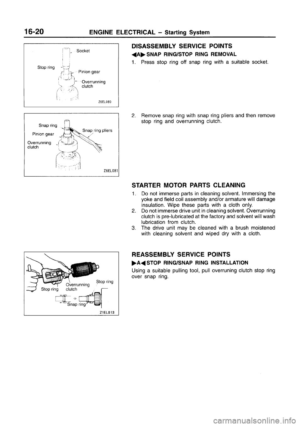 MITSUBISHI CARISMA 1996  Workshop Manual 