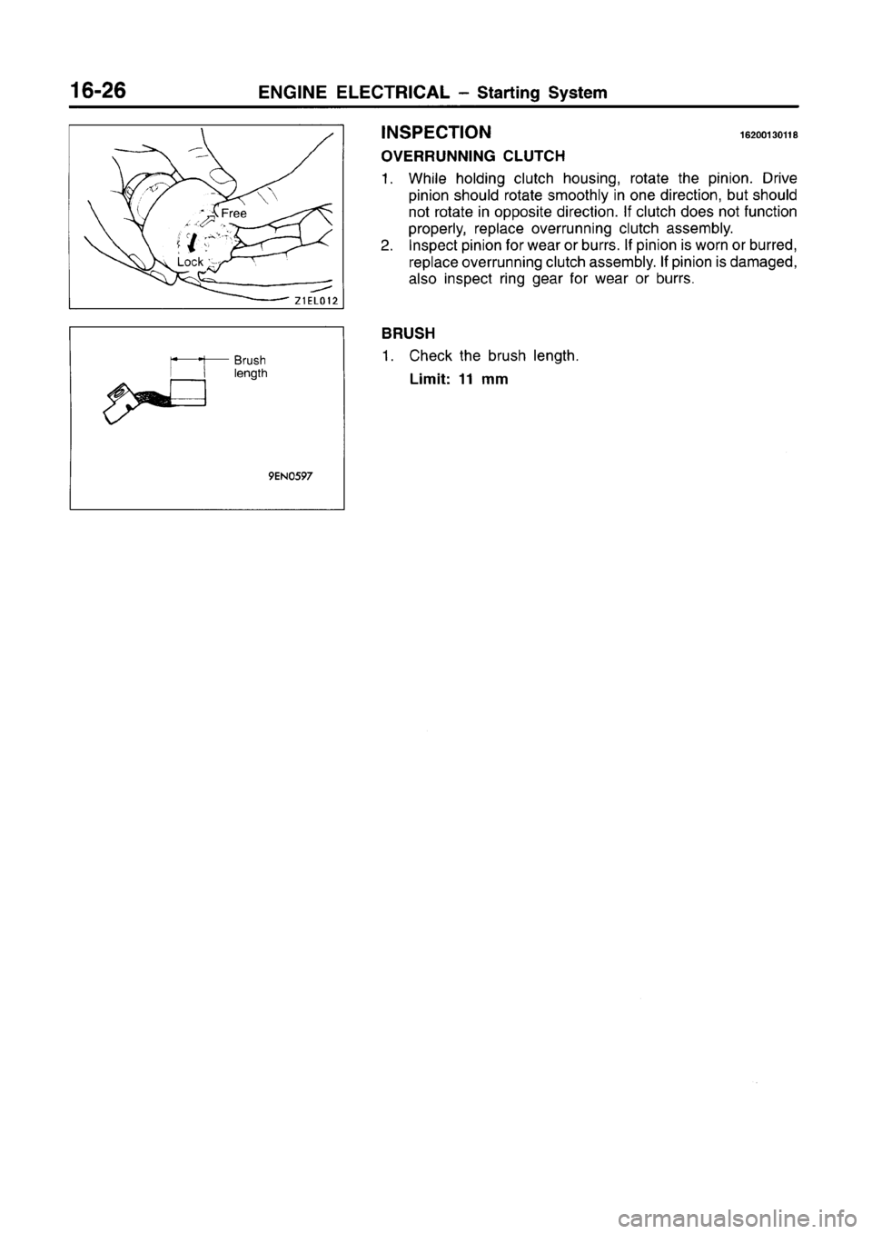 MITSUBISHI CARISMA 1996  Workshop Manual 