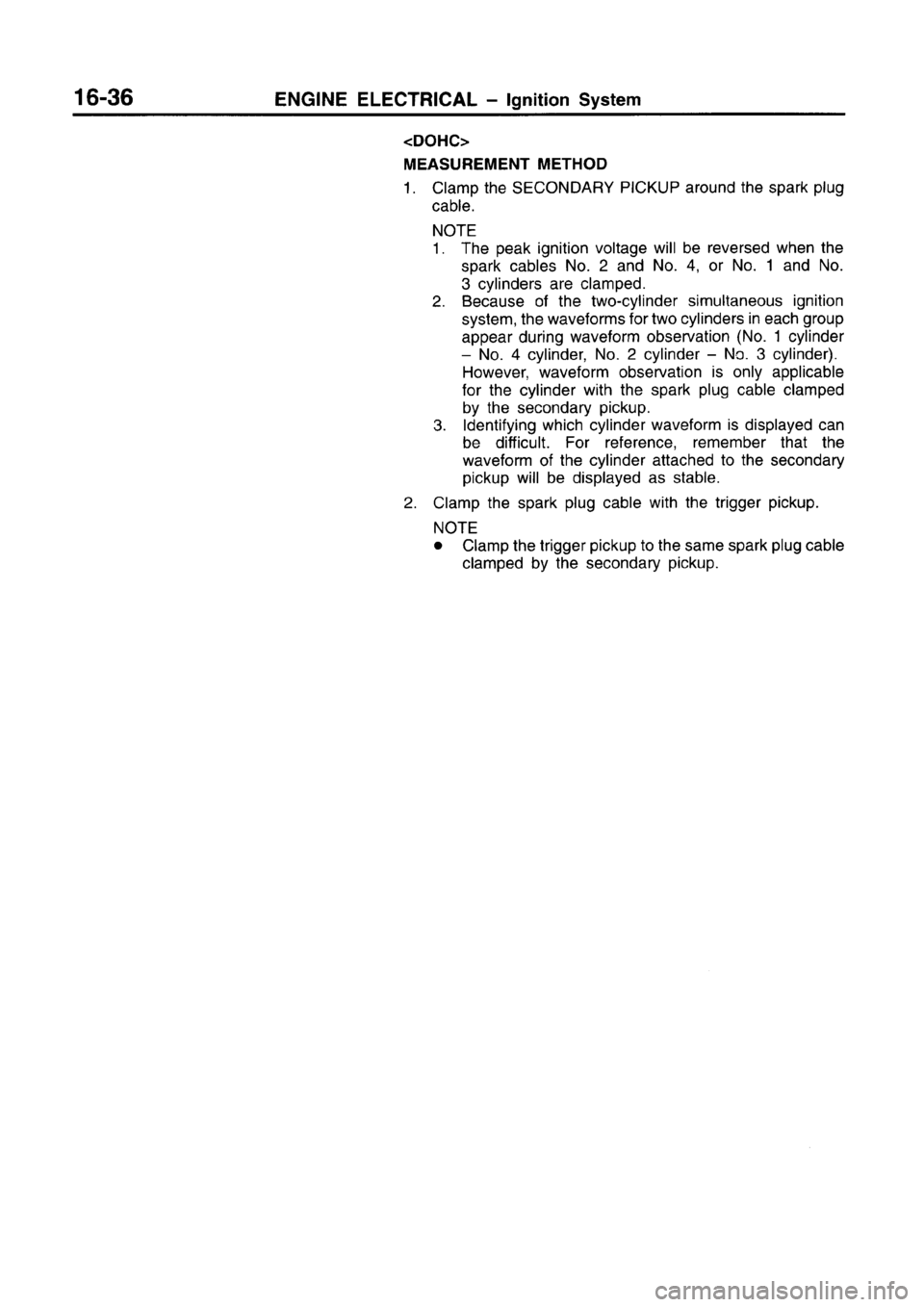 MITSUBISHI CARISMA 1996  Workshop Manual 