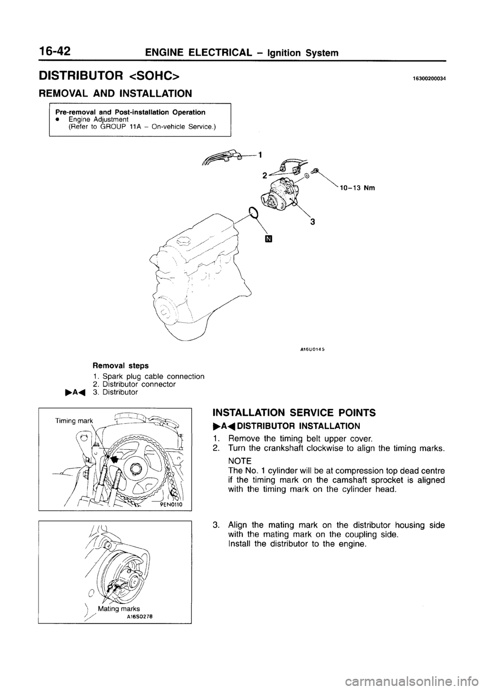 MITSUBISHI CARISMA 1996  Workshop Manual 