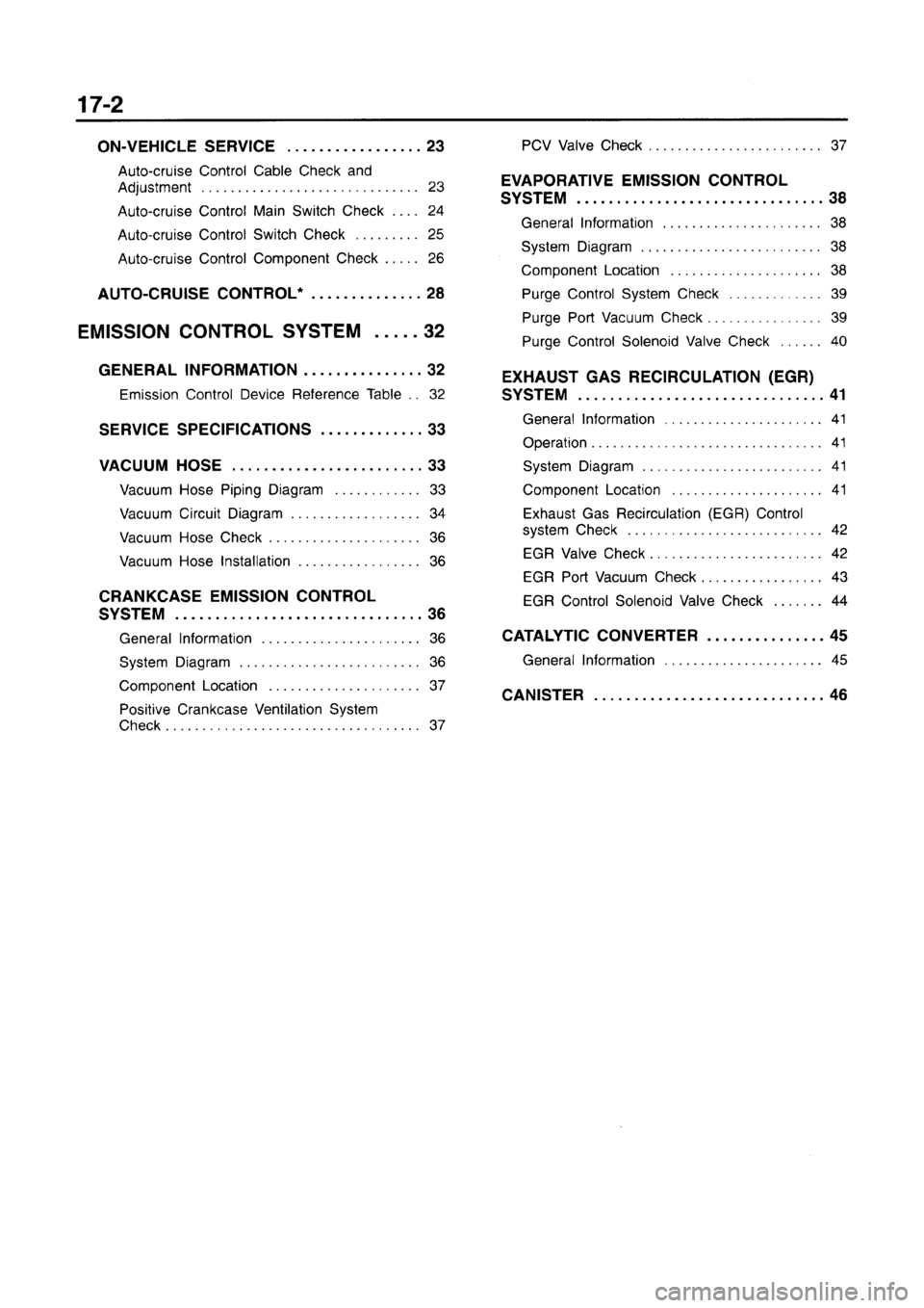 MITSUBISHI CARISMA 1996  Workshop Manual 