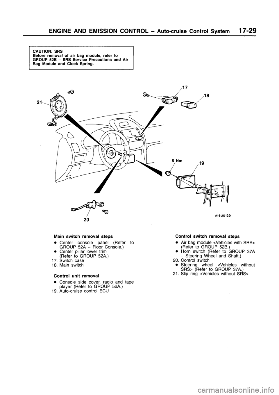 MITSUBISHI CARISMA 1996  Workshop Manual 