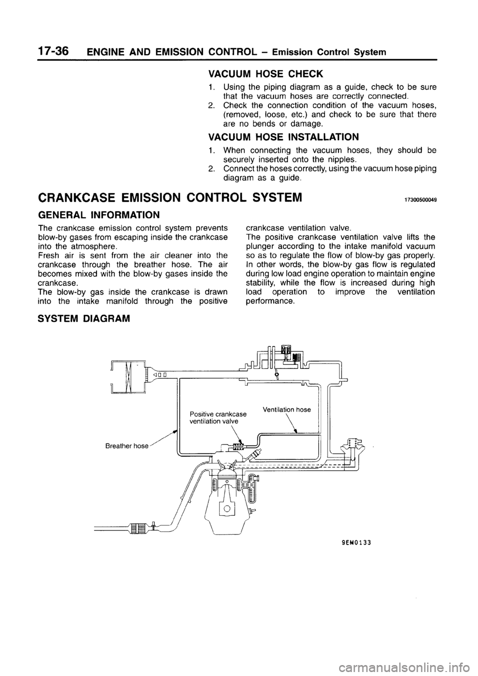 MITSUBISHI CARISMA 1996  Workshop Manual 