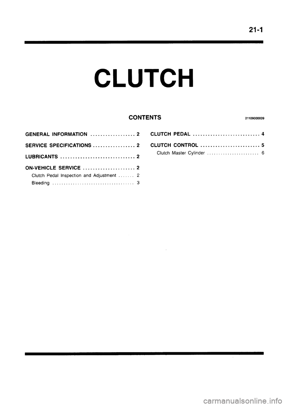 MITSUBISHI CARISMA 1996  Workshop Manual 