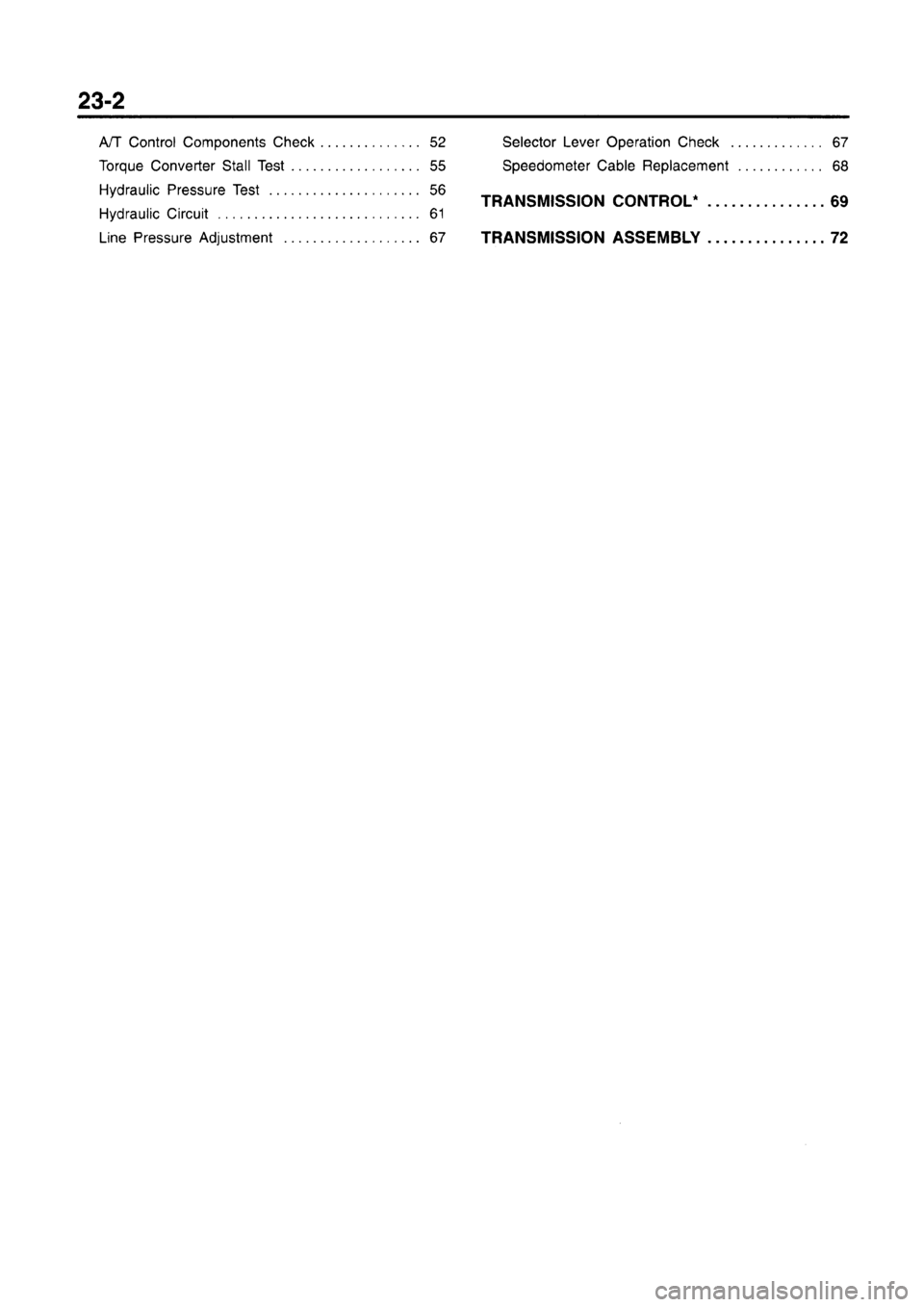 MITSUBISHI CARISMA 1996  Workshop Manual 
