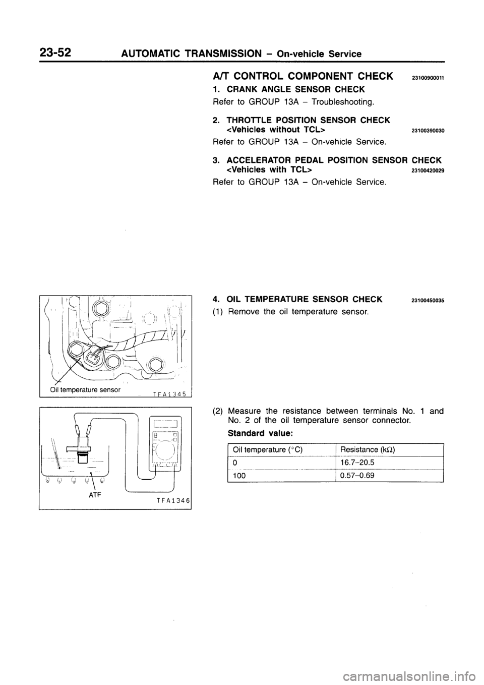MITSUBISHI CARISMA 1996  Workshop Manual 