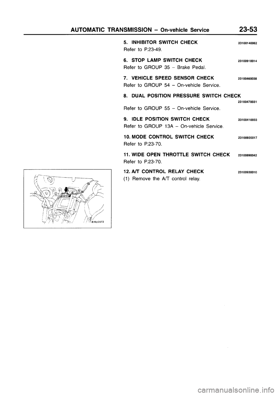 MITSUBISHI CARISMA 1996  Workshop Manual 