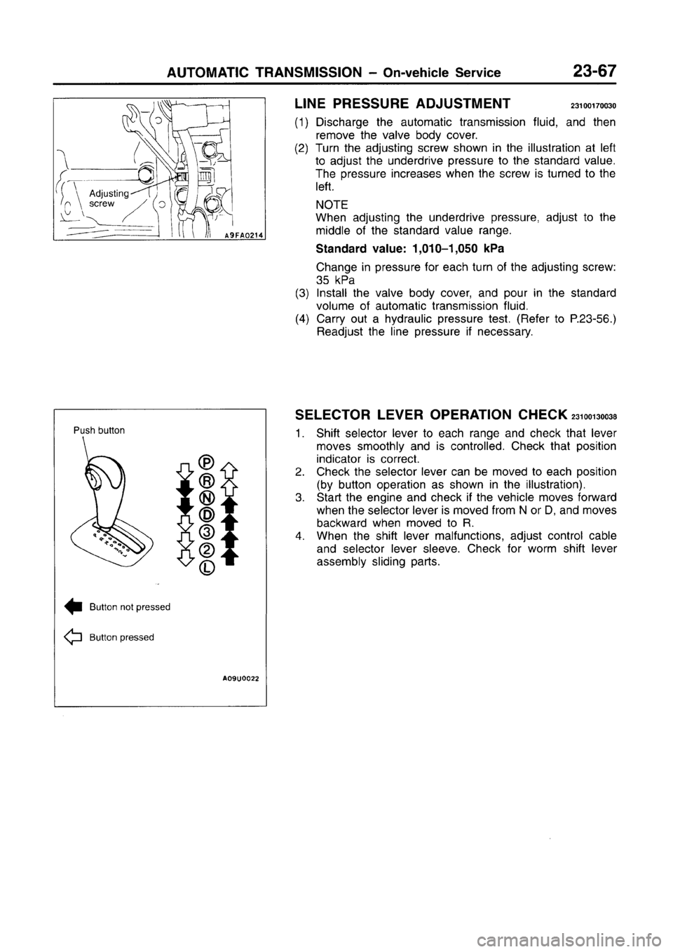 MITSUBISHI CARISMA 1996  Workshop Manual 