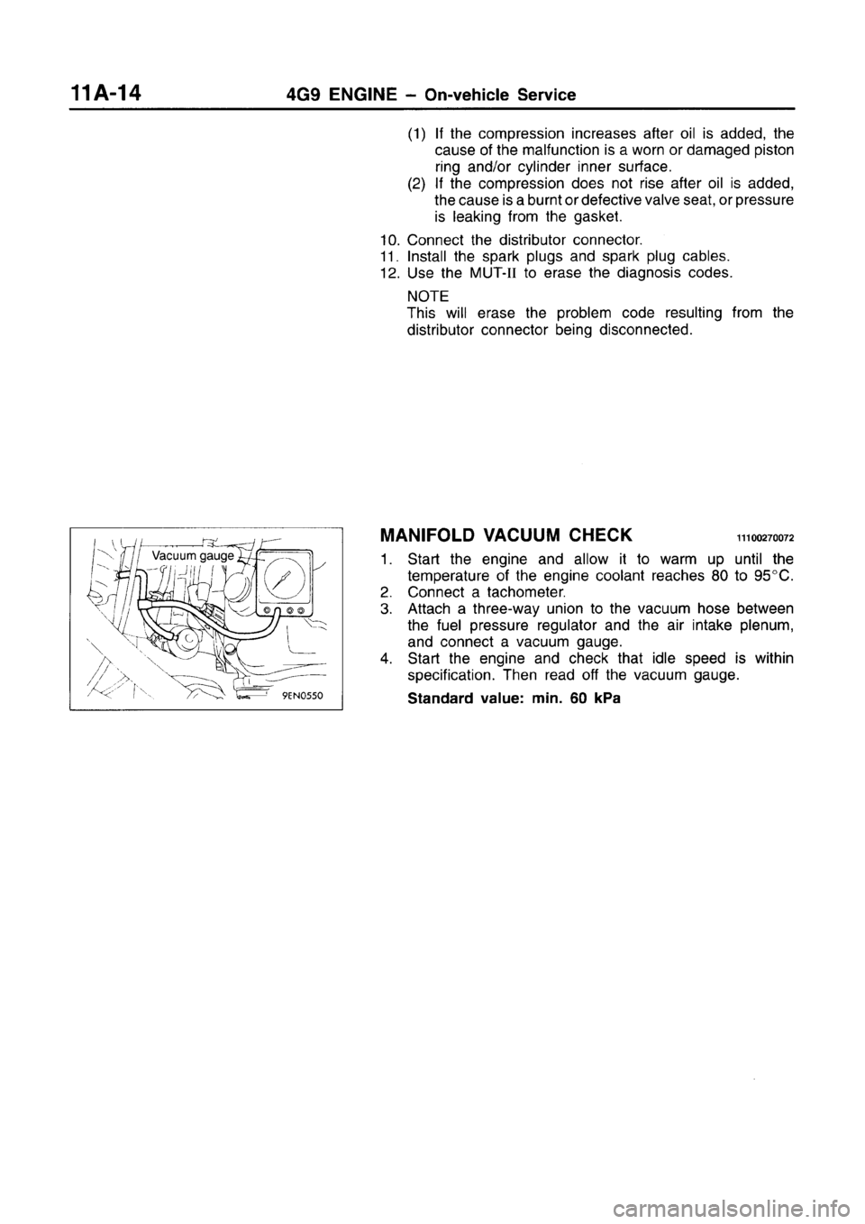 MITSUBISHI CARISMA 1996  Workshop Manual 