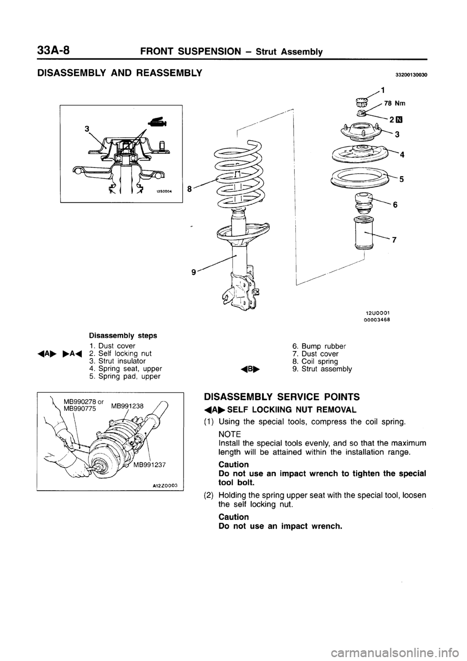 MITSUBISHI CARISMA 1996  Workshop Manual 