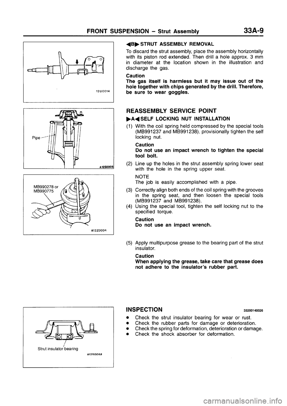 MITSUBISHI CARISMA 1996  Workshop Manual 