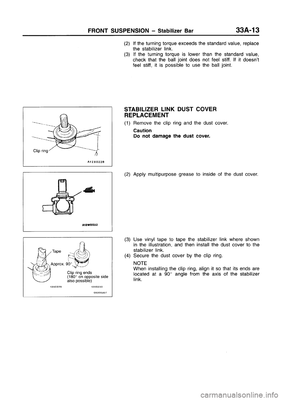 MITSUBISHI CARISMA 1996  Workshop Manual 
