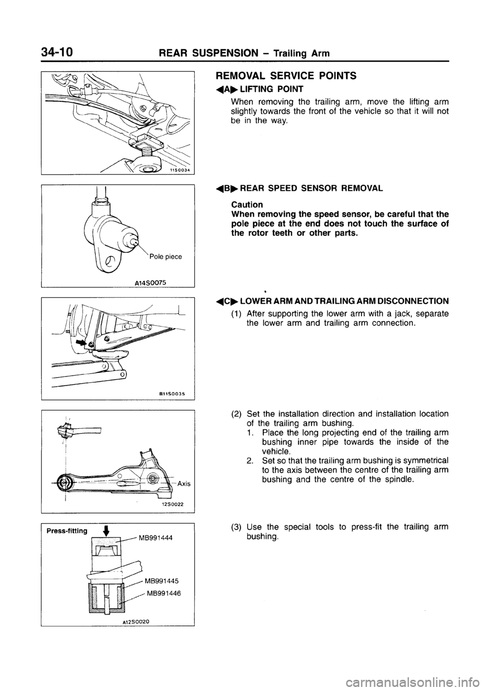 MITSUBISHI CARISMA 1996  Workshop Manual 