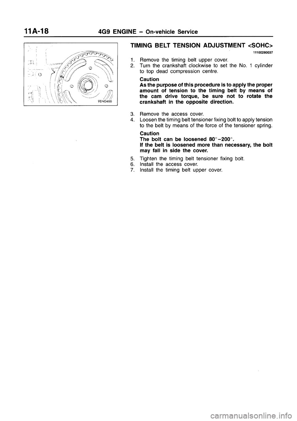 MITSUBISHI CARISMA 1996  Workshop Manual 