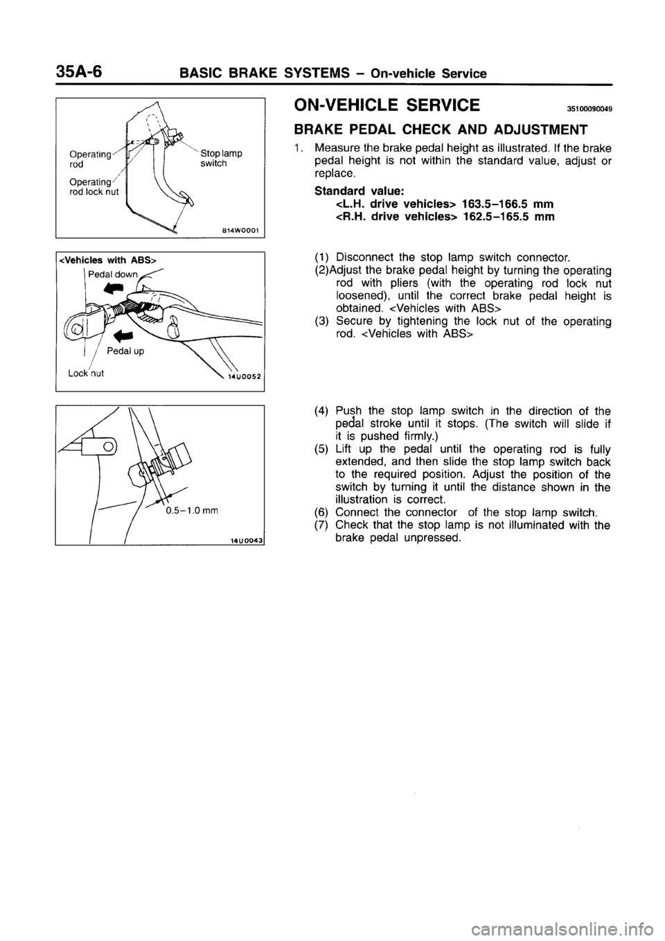 MITSUBISHI CARISMA 1996  Workshop Manual 