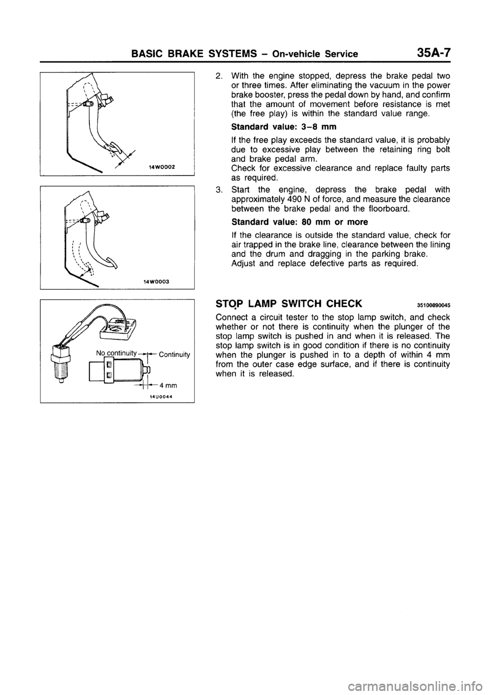 MITSUBISHI CARISMA 1996  Workshop Manual 