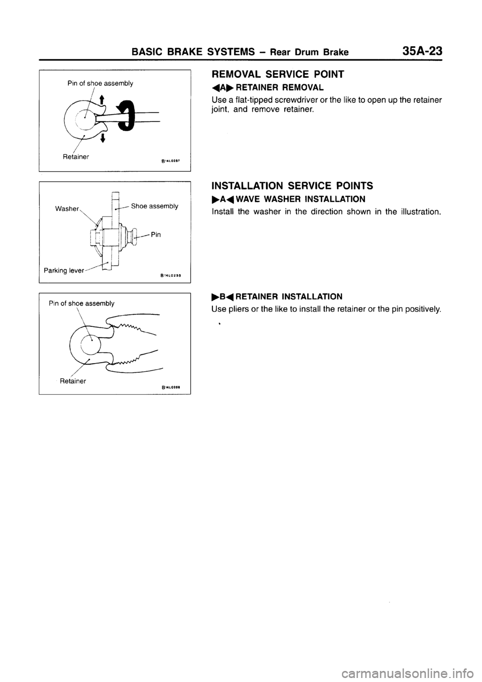 MITSUBISHI CARISMA 1996  Workshop Manual 