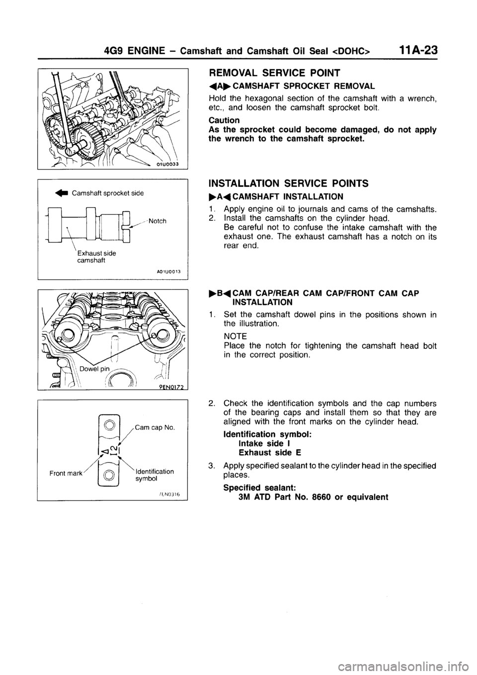MITSUBISHI CARISMA 1996  Workshop Manual 