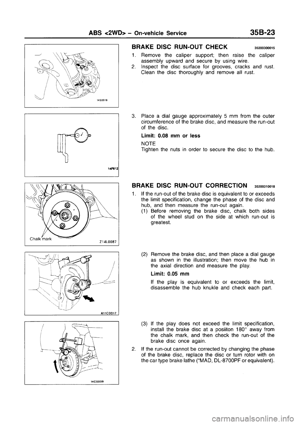 MITSUBISHI CARISMA 1996  Workshop Manual 