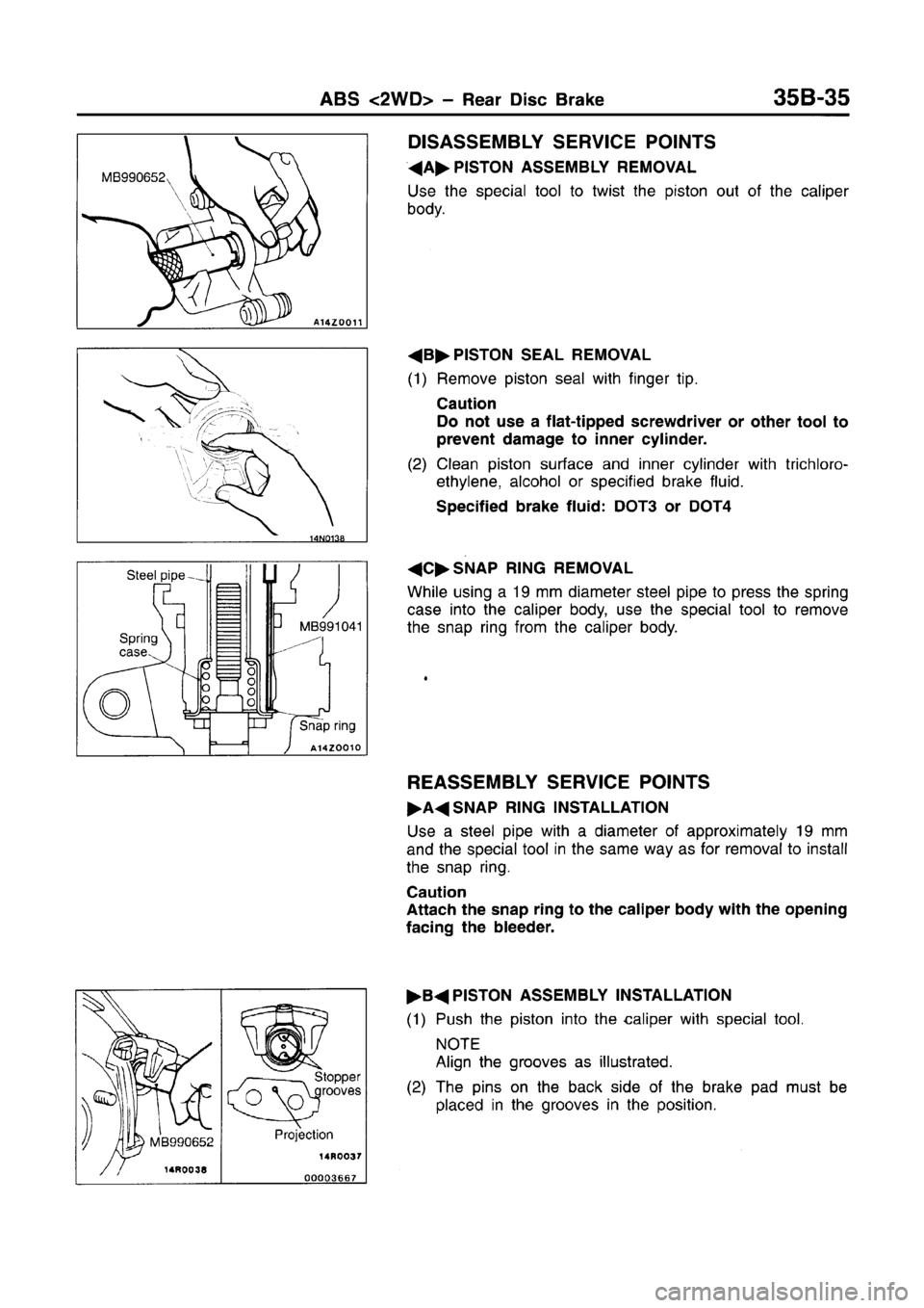 MITSUBISHI CARISMA 1996  Workshop Manual 
